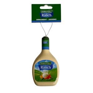 Hidden Valley Ranch Dressing Bottle Decoupage Christmas Ornament Ruz New